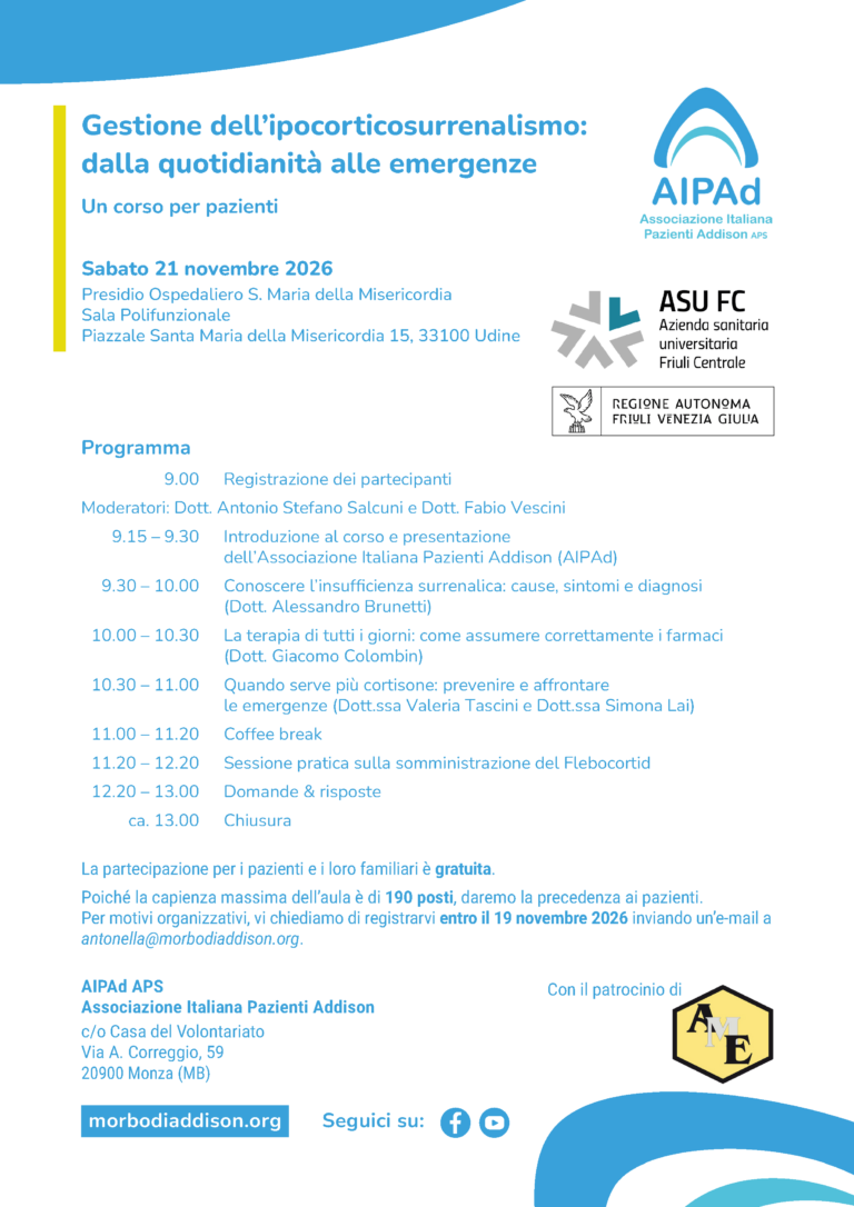 Locandina corso pazienti regionale FVG
